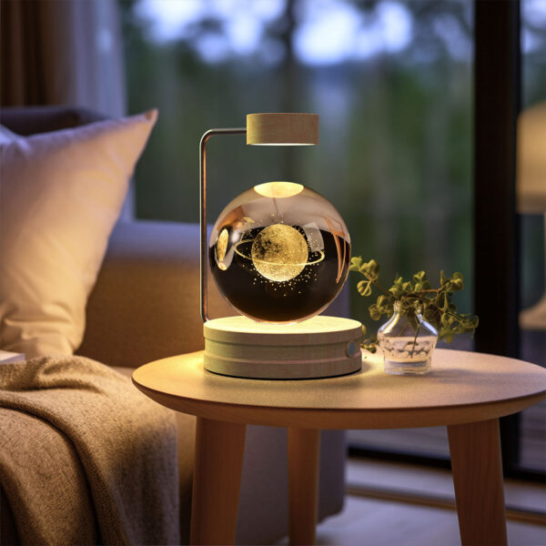 Bedside Crystal Ball Cosmic Indoor Night Lamp - Image 4