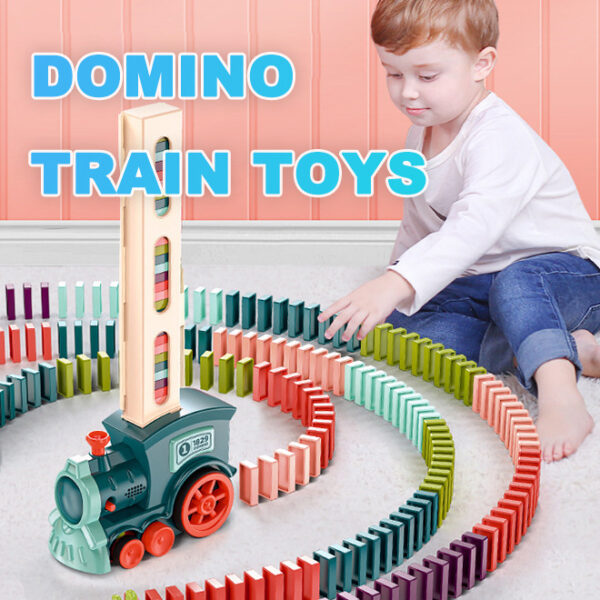 Domino Puzzle Train Toys - Image 2