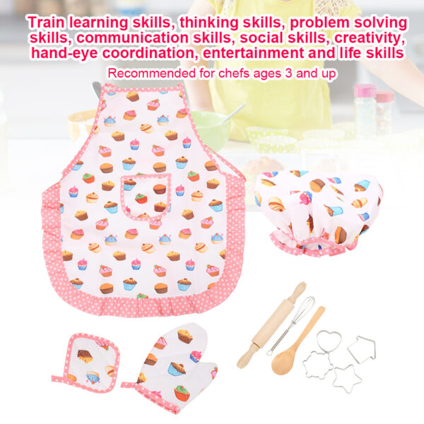 Kitchen Apron Role Play Set for kids - Image 6