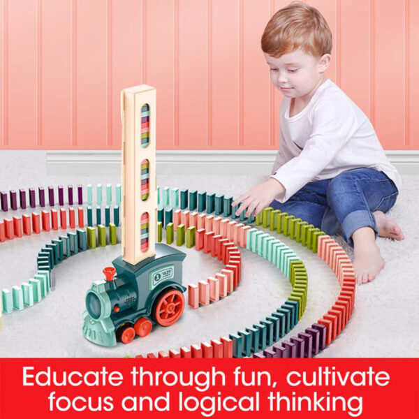 Domino Puzzle Train Toys - Image 4